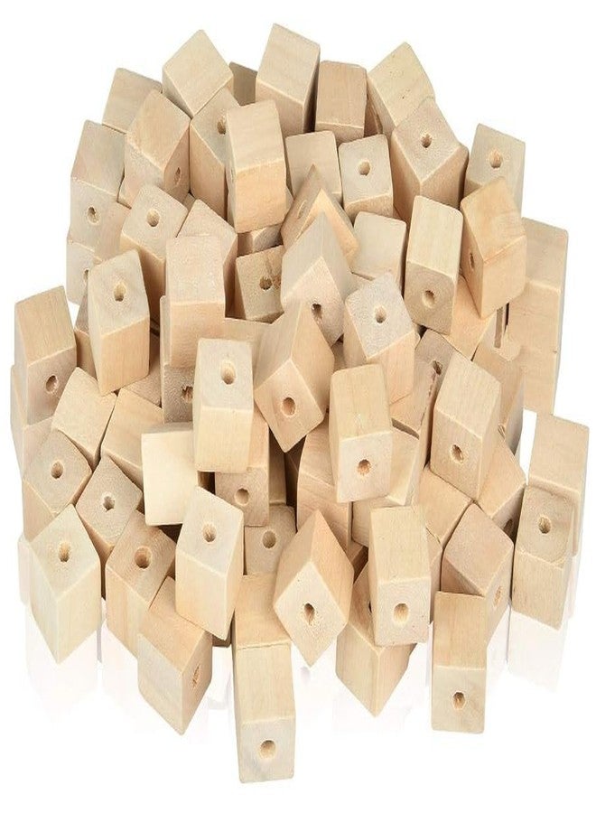 Ormango مجموعة أورمانجو من 16 قطعة من مكعبات الخشب غير المطلية، مثالية للطلاء والختم والتزيين ومشاريع الأعمال اليدوية والهدايا الشخصية، قطع مشاريع فنية وحرفية (1 بوصة) مكعبات خشبية صلبة مربعة الشكل - Image 1